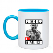 Чашка для качалки "Fuck off, i`m training"